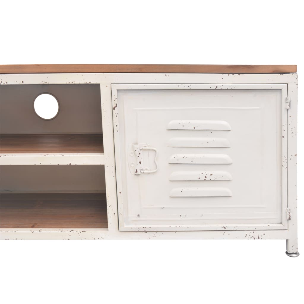 tv-bord 120x30x40 cm hvid