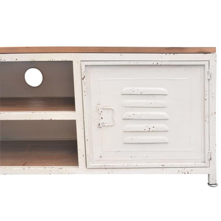 tv-bord 120x30x40 cm hvid