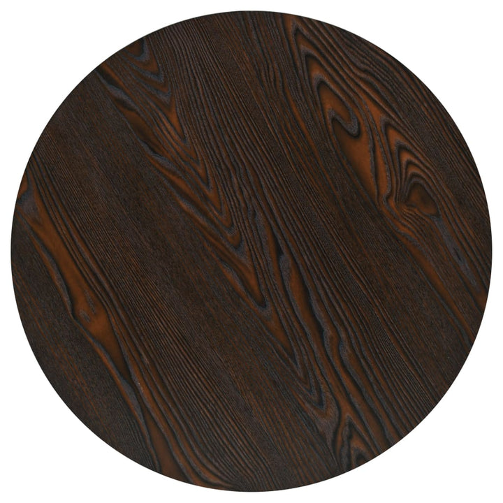 bistrobord MDF og stål rund 60 x 75 cm mørk aske