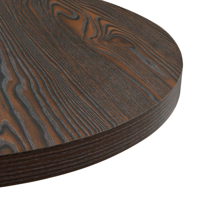 bistrobord MDF og stål rund 60 x 75 cm mørk aske