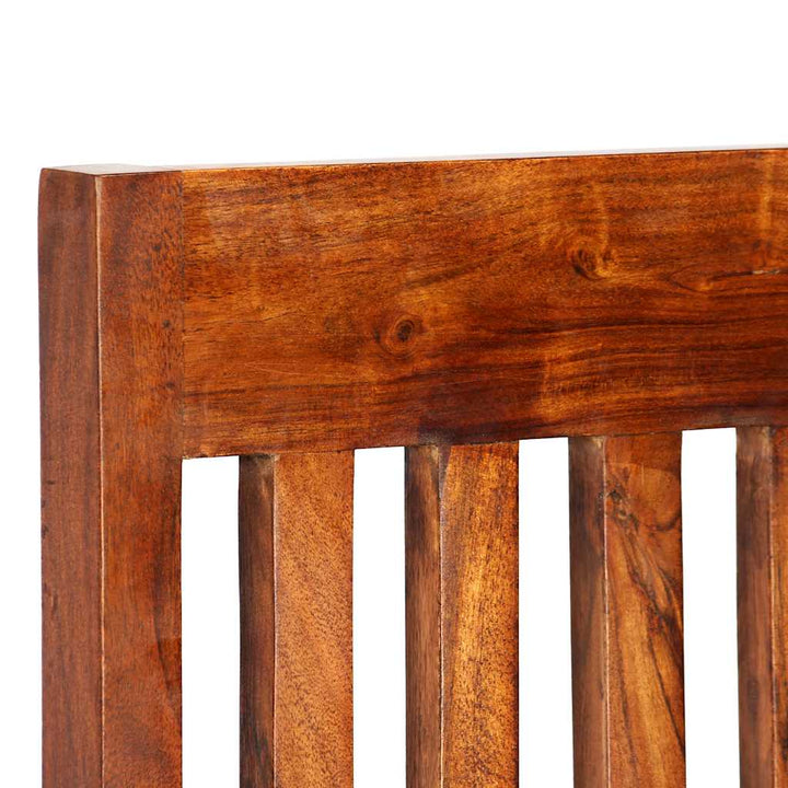 spisebordsstole 2 stk. massivt træ med honningfinish moderne