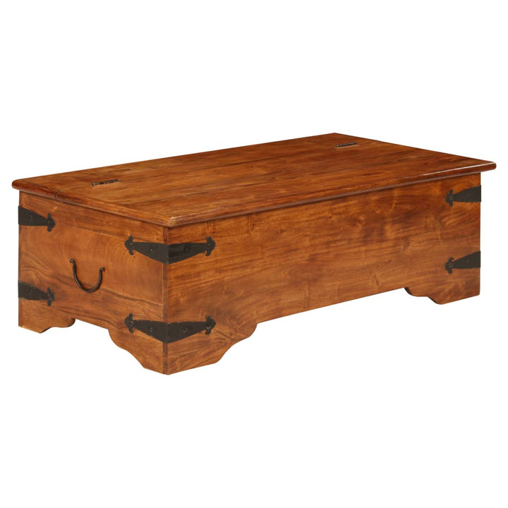 sofabord 110x55x35 cm massivt akacietræ med honningfinish