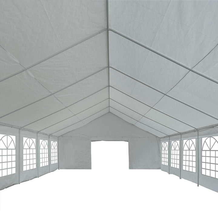 Teltstof uden ramme Grå 10 x 5 m PE