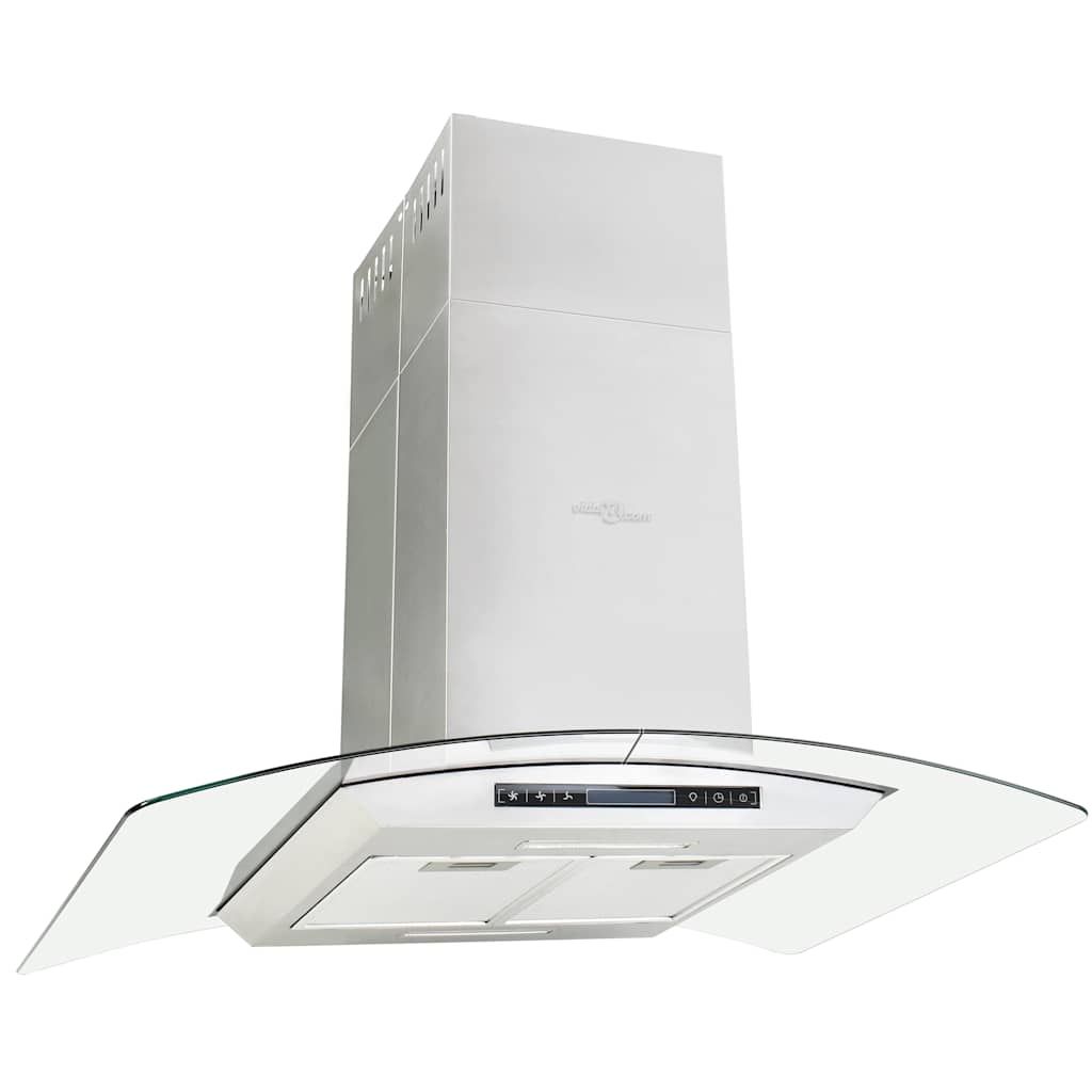 ø-emhætte 90 cm LCD-display touchsensor 756 m³/t. LED