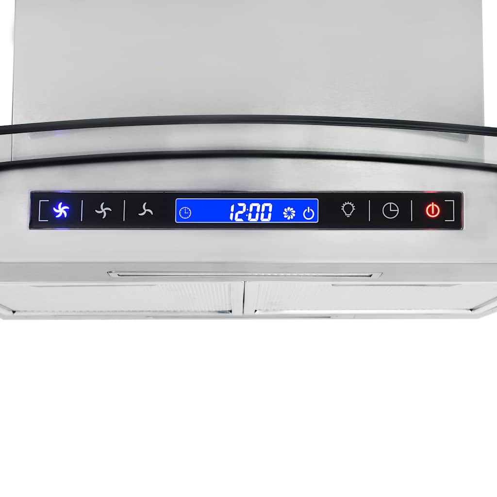 ø-emhætte 90 cm LCD-display touchsensor 756 m³/t. LED