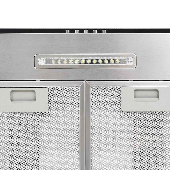 ø-emhætte 90 cm rustfrit stål 756 m³/t LED