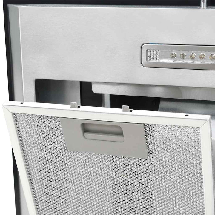 ø-emhætte 90 cm rustfrit stål 756 m³/t LED