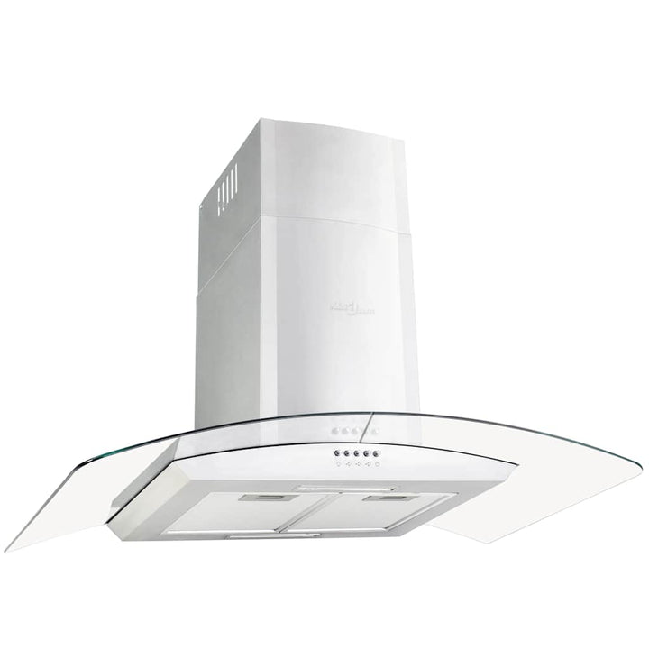 vægmonteret emhætte 90 cm rustfrit stål 756 m³/t. LED