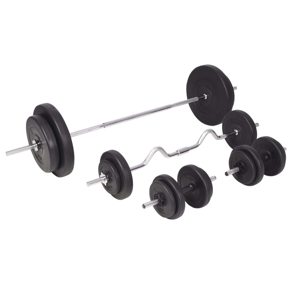 vægtstangs- og håndvægtssæt 90 kg