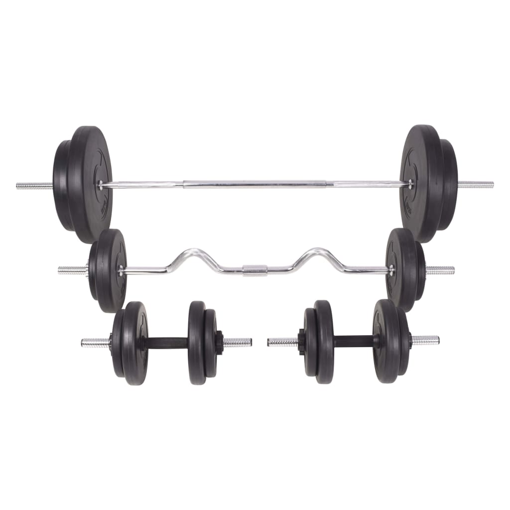 vægtstangs- og håndvægtssæt 90 kg
