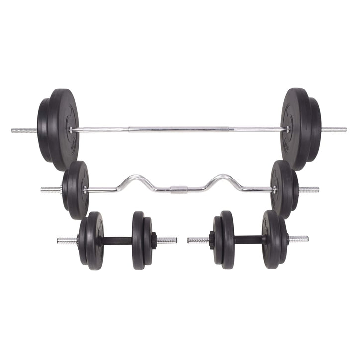 vægtstangs- og håndvægtssæt 90 kg