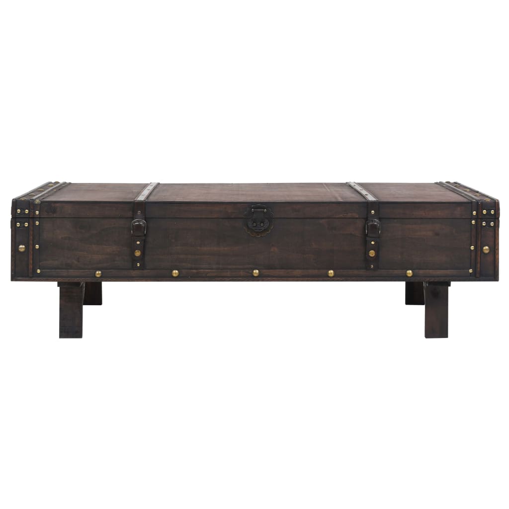 sofabord krydsfiner vintagestil 120 x 55 x 35 cm