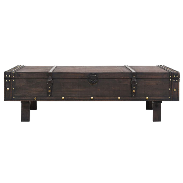 sofabord krydsfiner vintagestil 120 x 55 x 35 cm