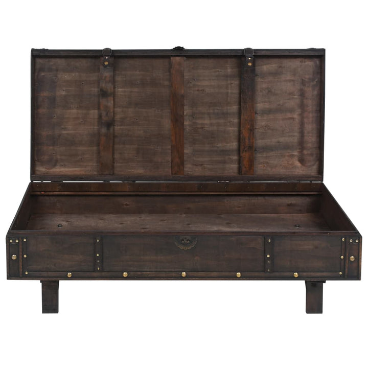 sofabord krydsfiner vintagestil 120 x 55 x 35 cm