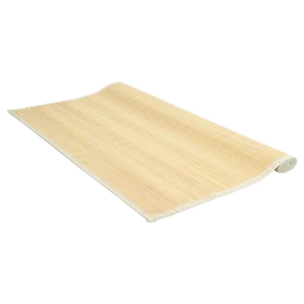 tæppe 100x160 cm bambus naturfarvet