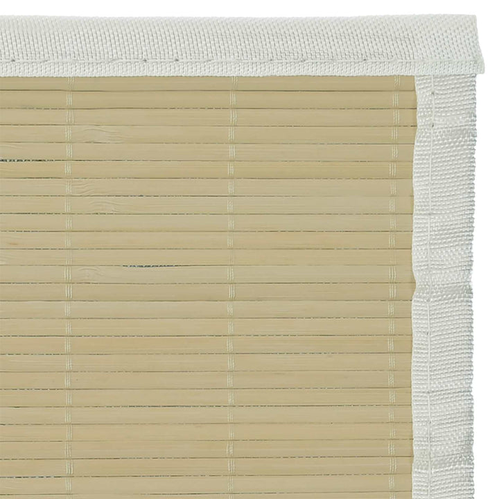 tæppe 160x230 cm bambus naturfarvet