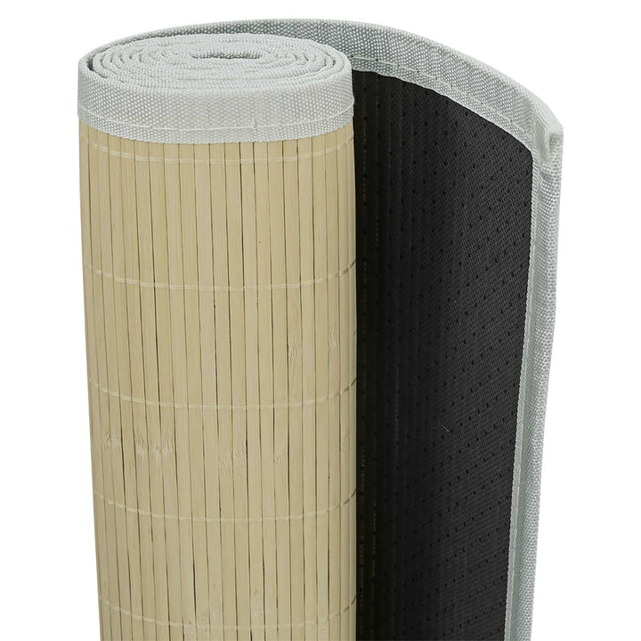 tæppe 160x230 cm bambus naturfarvet