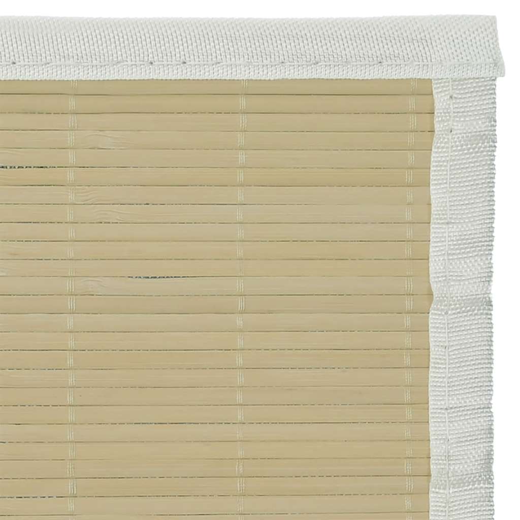 tæppe 160x230 cm bambus naturfarvet
