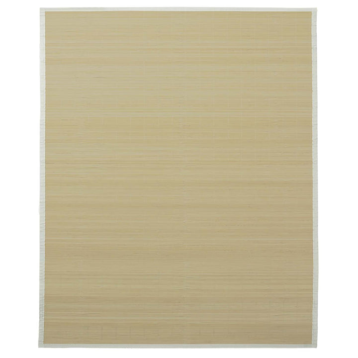 tæppe 160x230 cm bambus naturfarvet