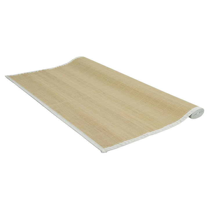 tæppe 160x230 cm bambus naturfarvet