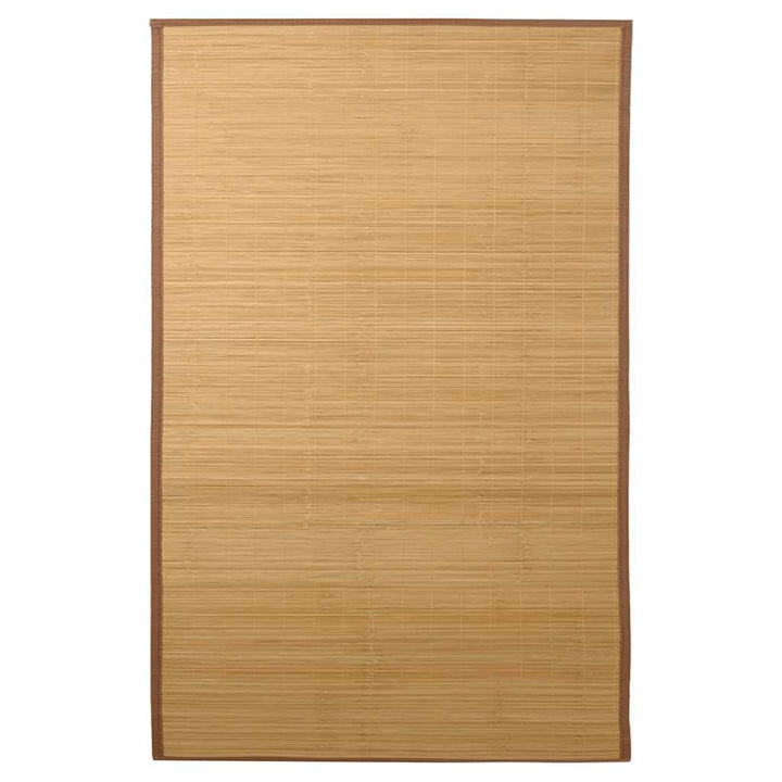 tæppe 100x160 cm bambus brun