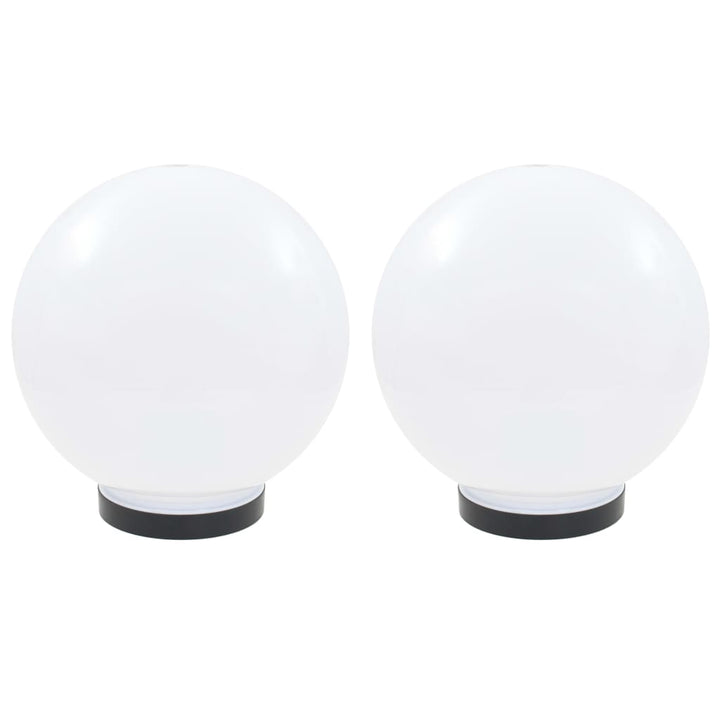 LED-kuglelamper 2 stk. kugleformet 25 cm PMMA