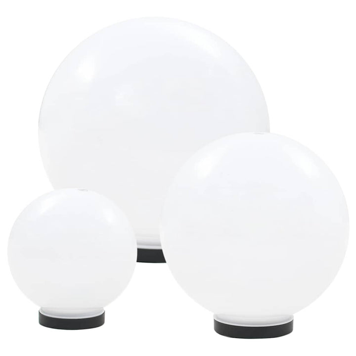 LED-kuglelampesæt 3 dele kugleformet 20/30/40 cm PMMA