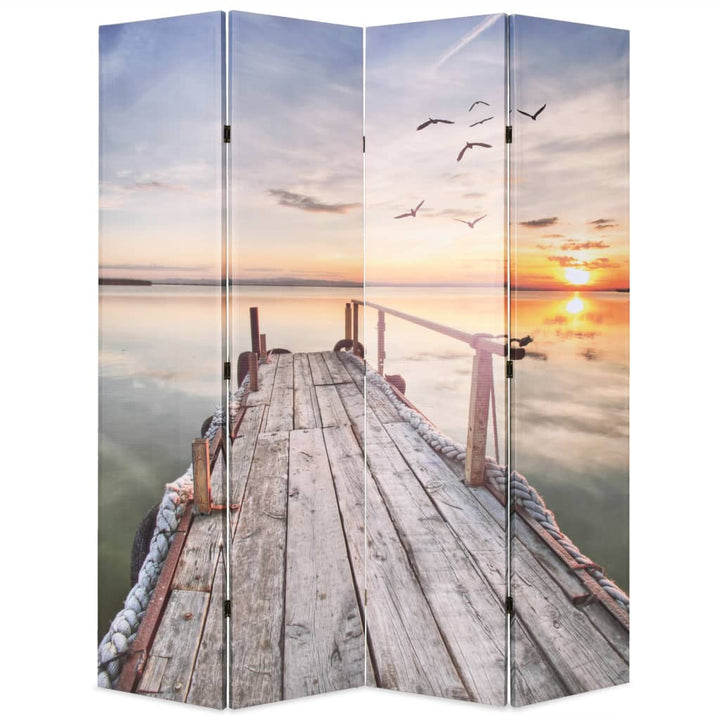 foldbar rumdeler 160 x 170 cm sømotiv