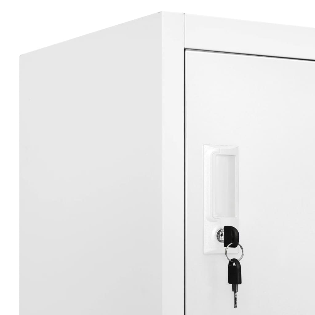 lockerskab med 18 rum 90x40x180 cm metal