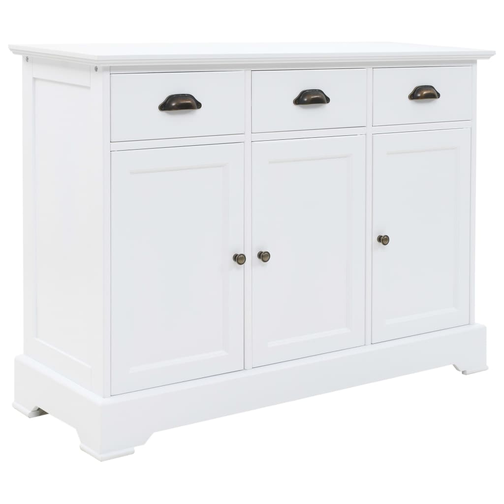 skænk med 3 låger 105x35x77,5 cm MDF og fyrretræ