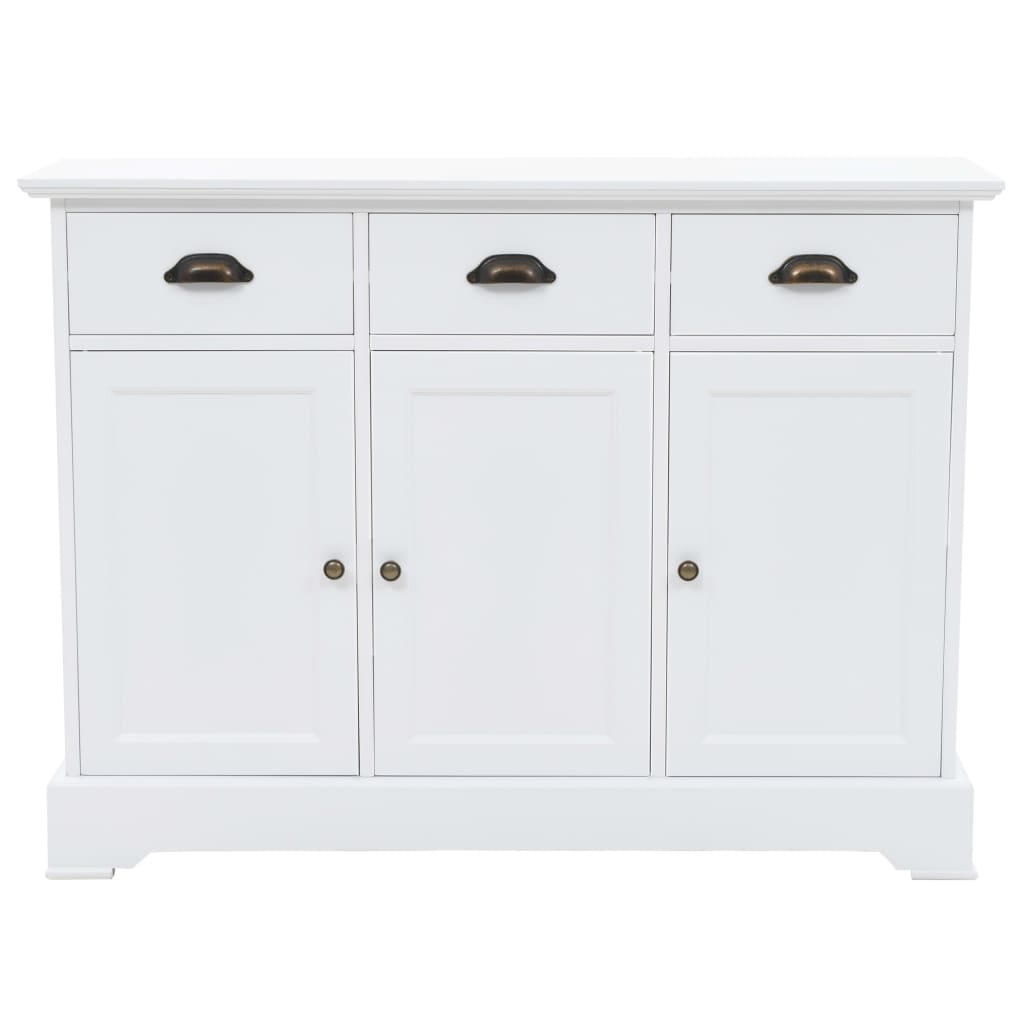 skænk med 3 låger 105x35x77,5 cm MDF og fyrretræ