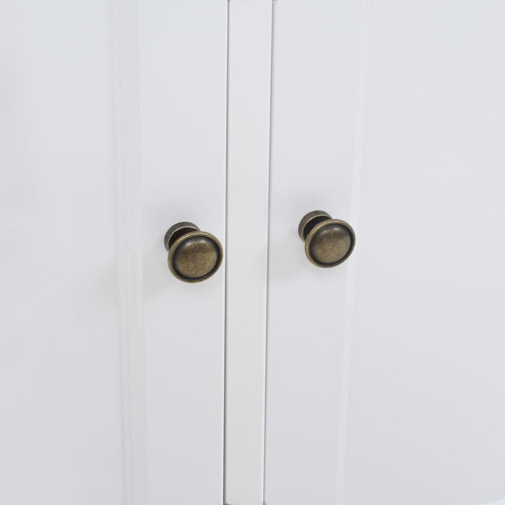 skænk med 3 låger 105x35x77,5 cm MDF og fyrretræ