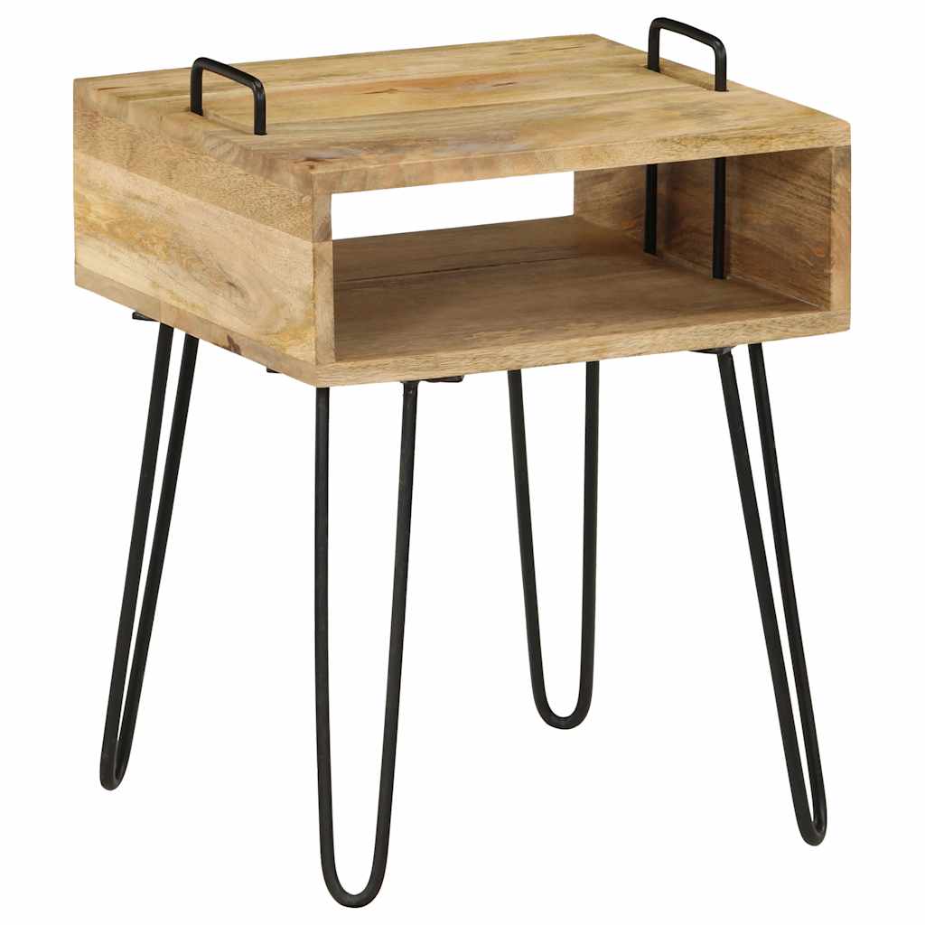 sengebord 40x34x47 cm massivt mangotræ