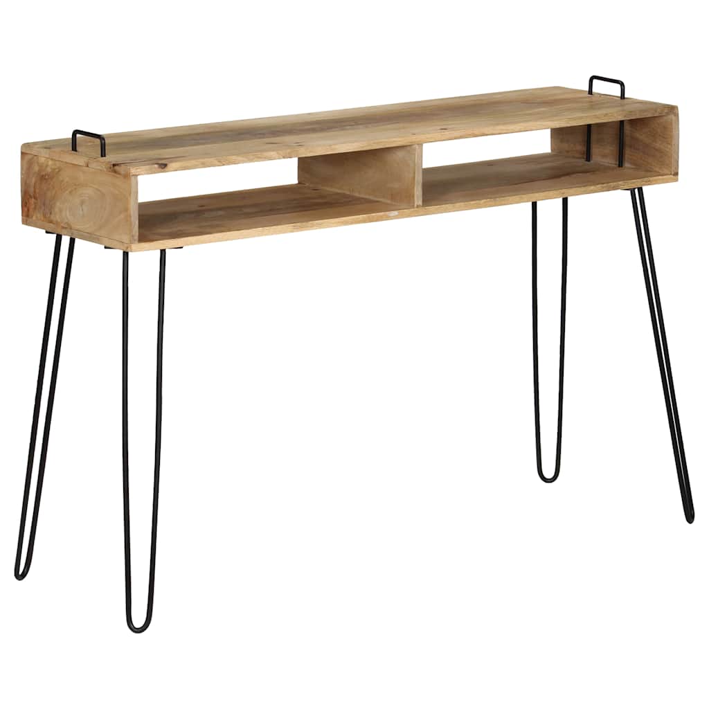 konsolbord i massivt mangotræ 115 x 35 x 76 cm