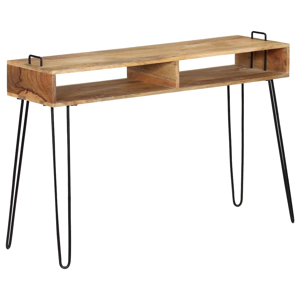 konsolbord i massivt mangotræ 115 x 35 x 76 cm