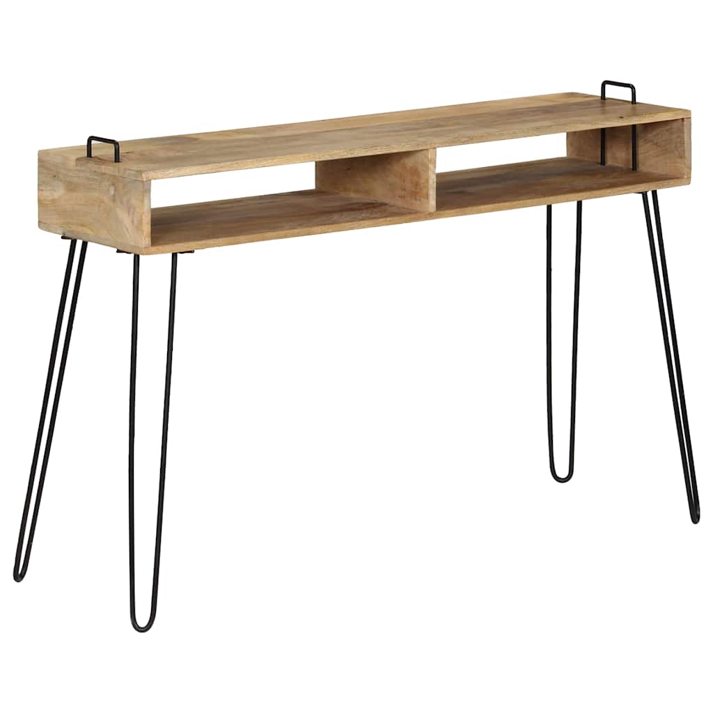 konsolbord i massivt mangotræ 115 x 35 x 76 cm