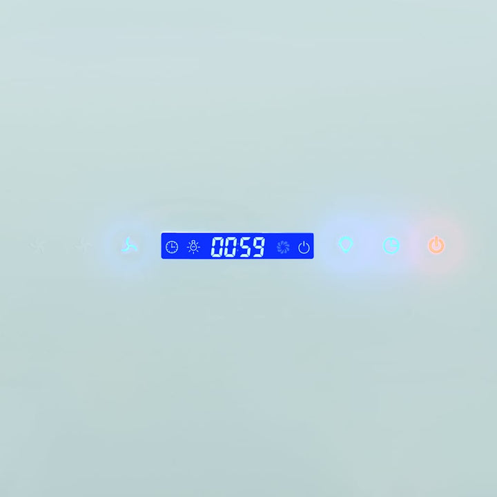 væghængt emhætte 756 m³/t 60 cm rustfrit stål hvid