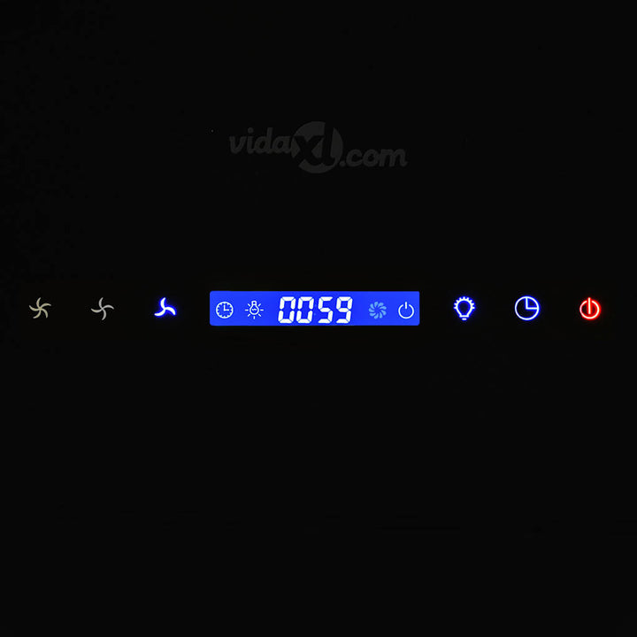 væghængt emhætte 756 m³/t 90 cm rustfrit stål sort