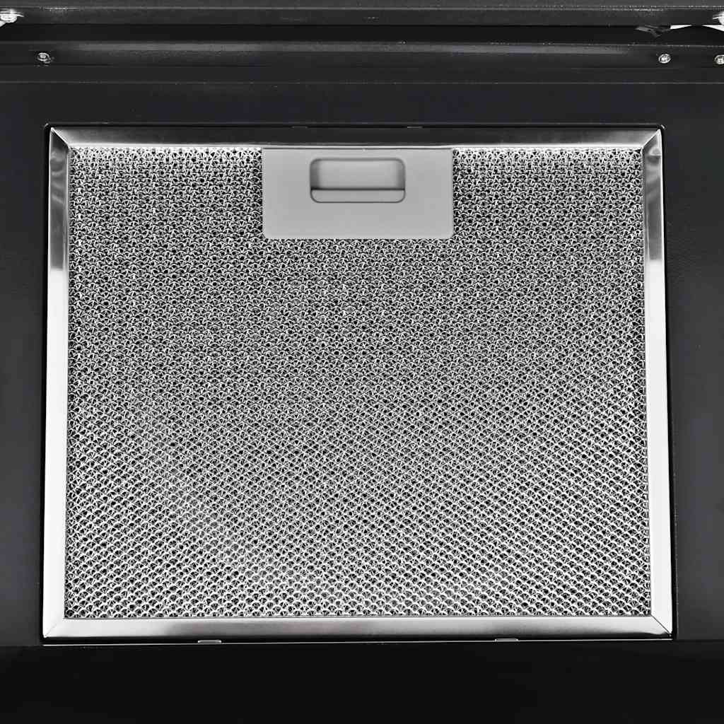 væghængt emhætte 756 m³/t 90 cm rustfrit stål sort