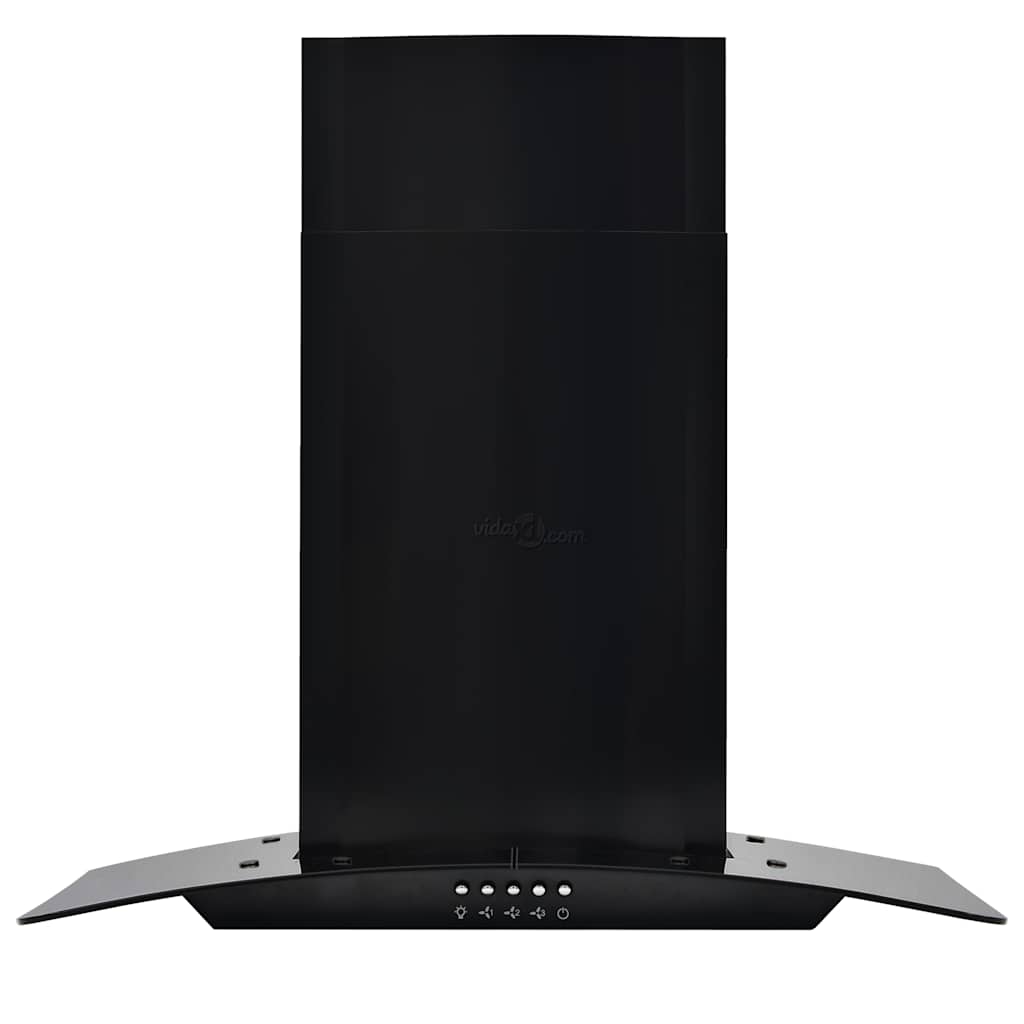 vægmonteret emhætte rustfrit stål 756 m³/t. 60 cm sort
