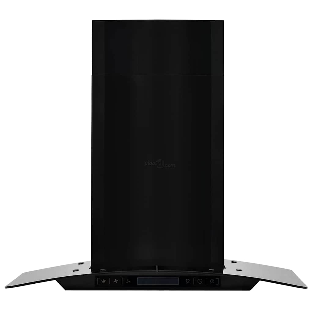 vægmonteret emhætte rustfrit stål 756 m³/t. 60 cm sort