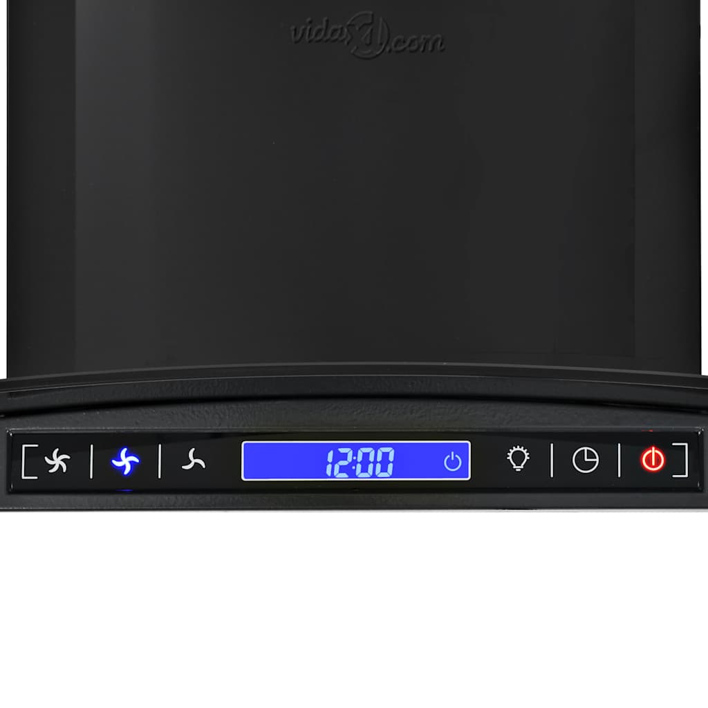 vægmonteret emhætte rustfrit stål 756 m³/t. 60 cm sort