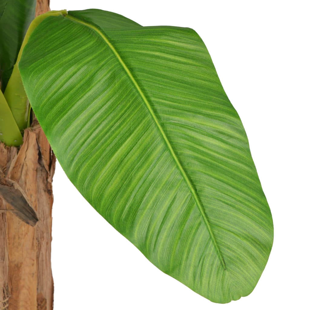 kunstig bananplante med krukke 250 cm grøn