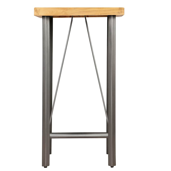 barbord 60x60x107 cm massivt genbrugsteak