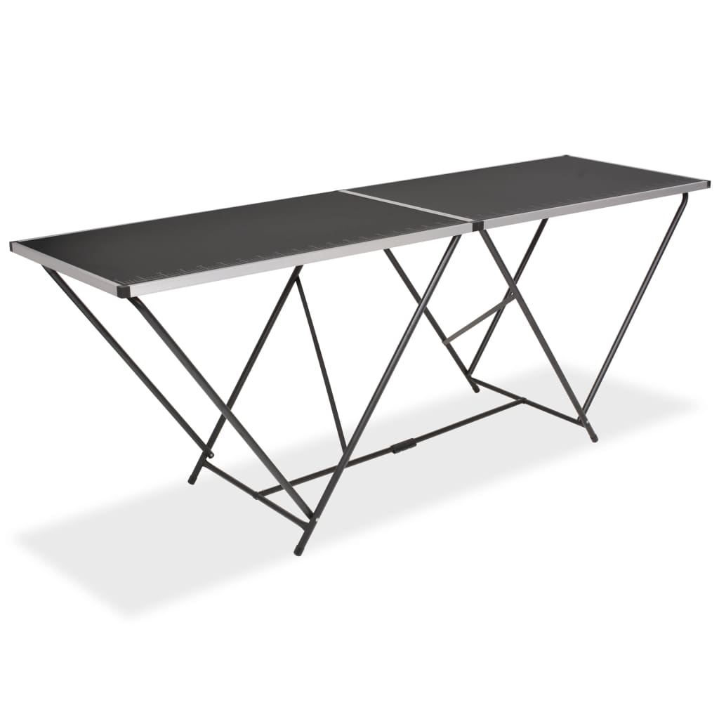 klapbord til tapetsering MDF og aluminium 200 x 60 x 78 cm