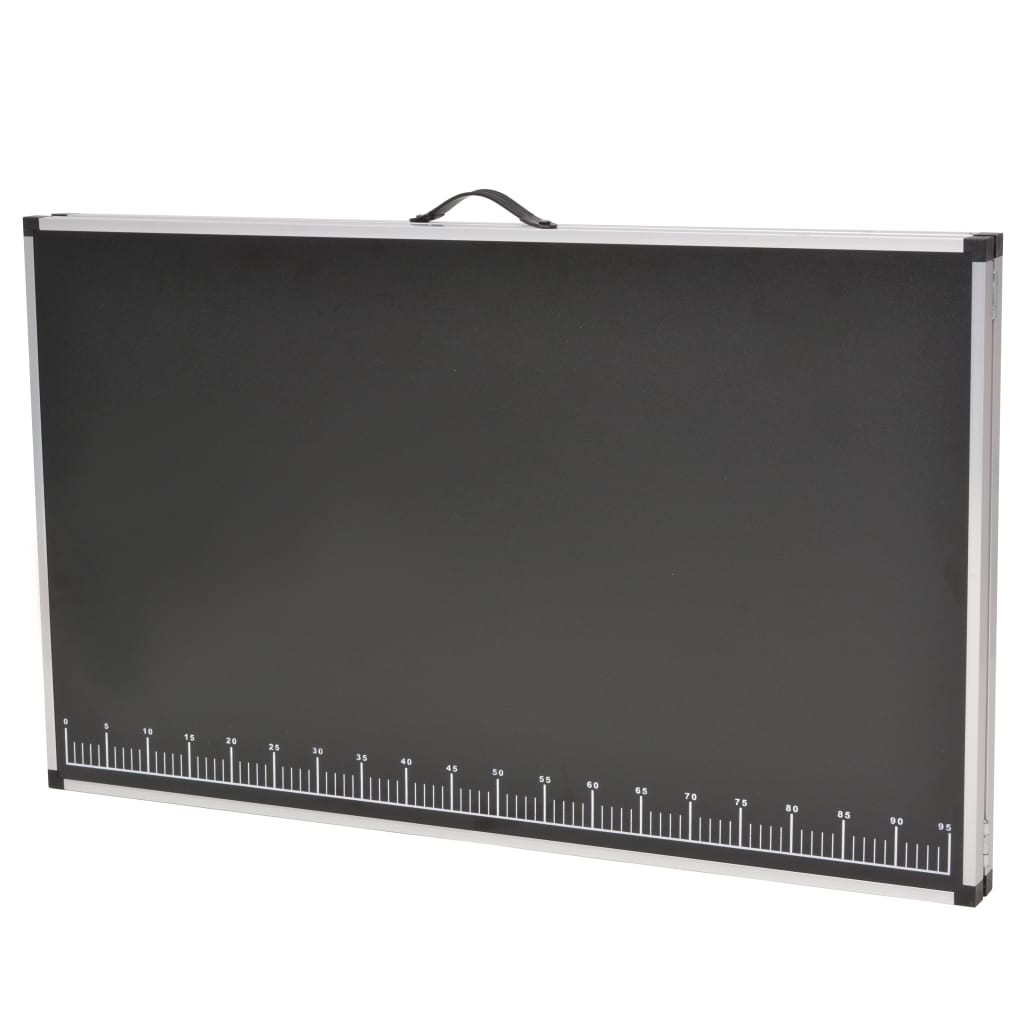 klapbord til tapetsering MDF og aluminium 200 x 60 x 78 cm