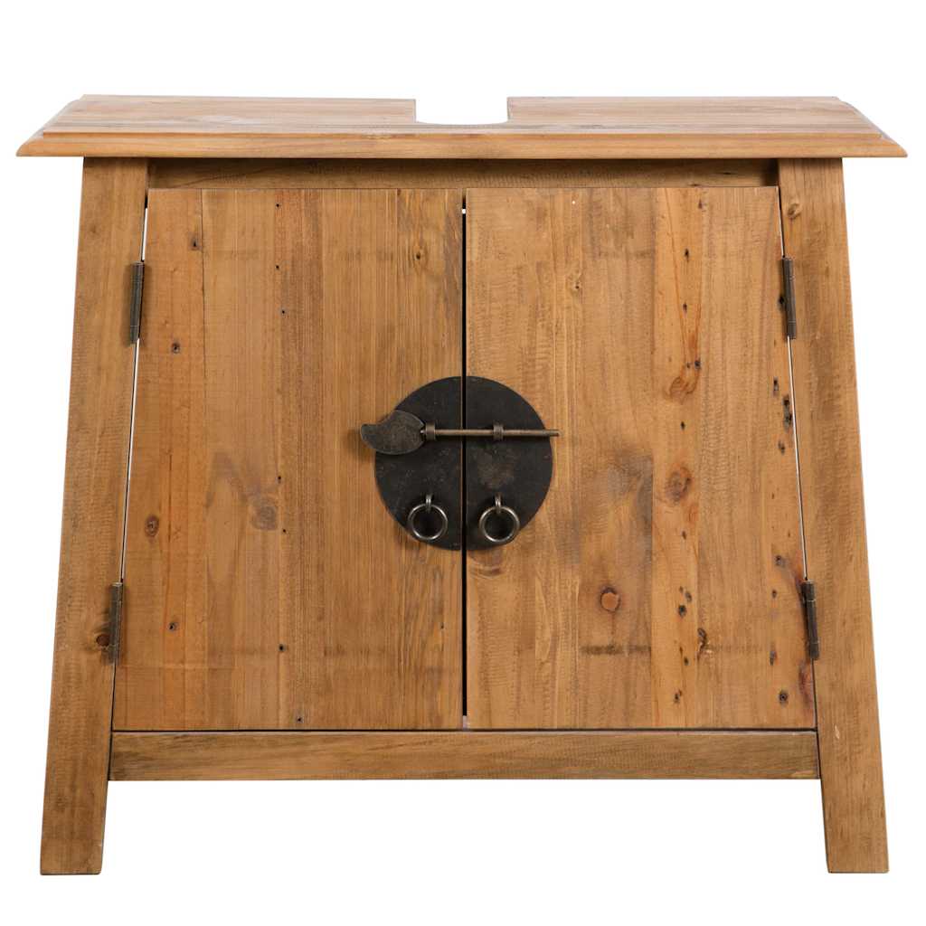 badeværelsesmøbel 70x32x63 cm massivt fyrretræ