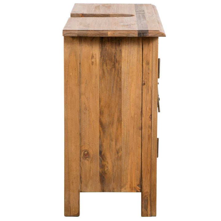 badeværelsesmøbel 70x32x63 cm massivt fyrretræ