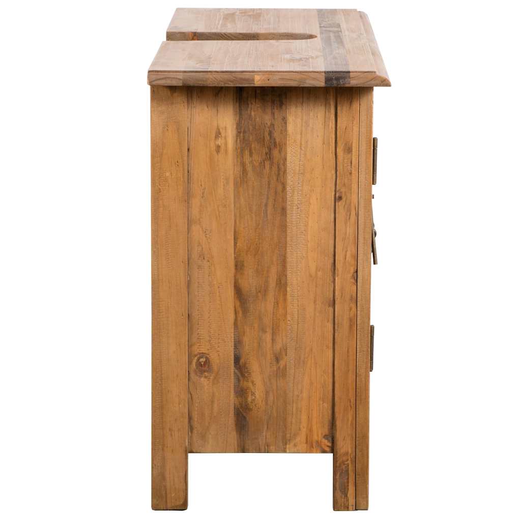 badeværelsesmøbel 70x32x63 cm massivt fyrretræ