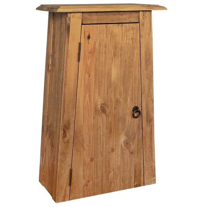 badeværelsesskab 42x23x70 cm massivt fyrretræ